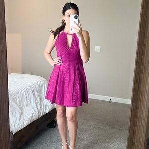 Free People Magenta Skater Dress Valentines Dress